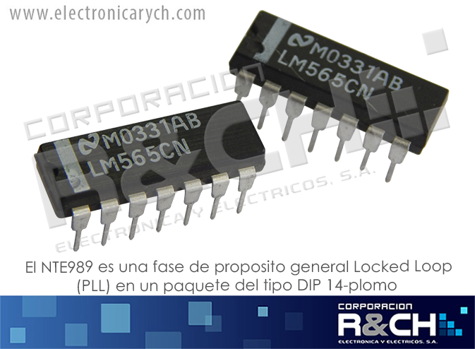 NTE989 PLL  phase locked loop (LM565CN)