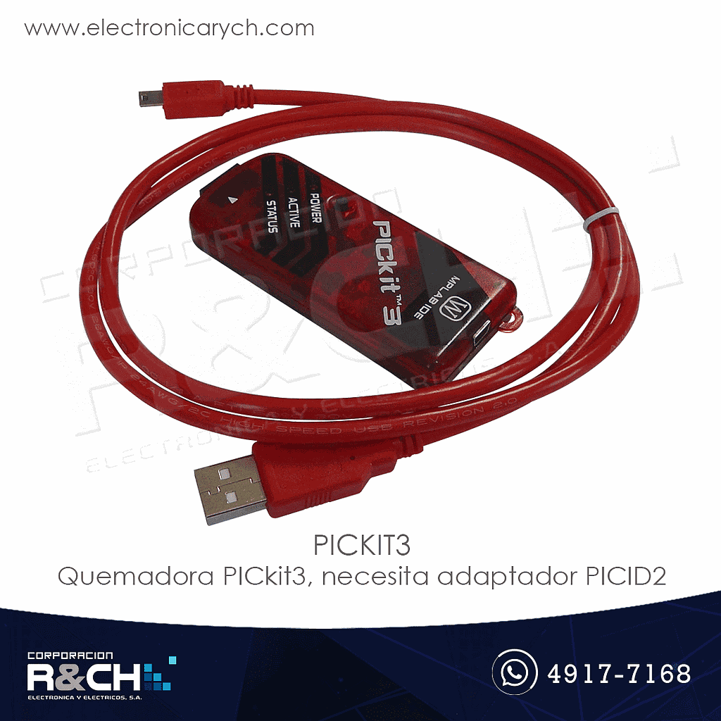 PICKIT3 Quemadora PICkit3 necesita adaptador PICID2