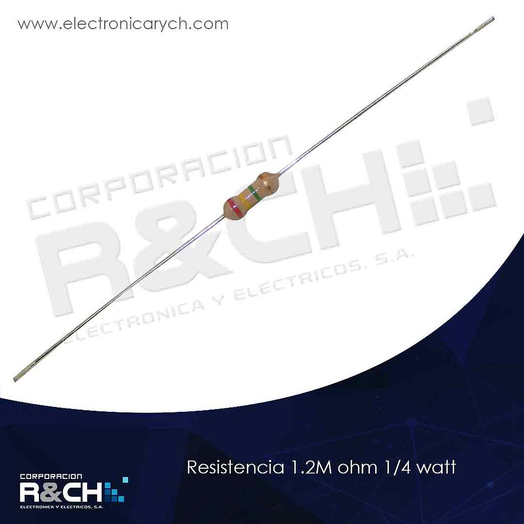 RX-1.2M/14 resistencia 1.2M ohm 1/4 watt
