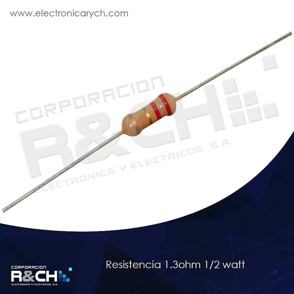 RX-1.3K/12 resistencia 1.3K ohm 1/2 watt