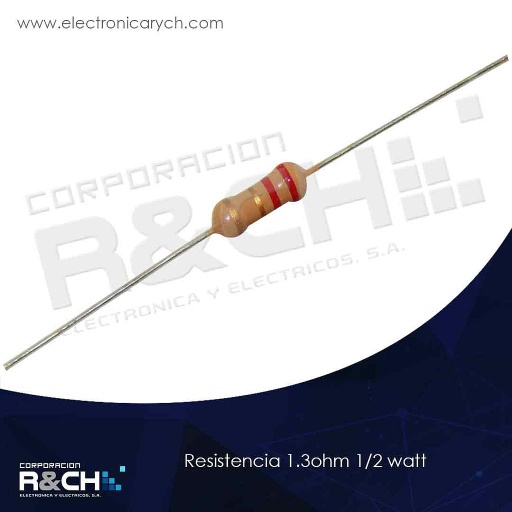[RX-1.3K/12] RX-1.3K/12 resistencia 1.3K ohm 1/2 watt