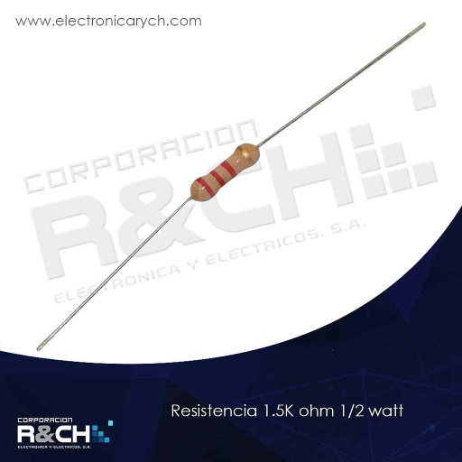 [RX-1.5K/12] RX-1.5K/12 resistencia 1.5K ohm 1/2 watt