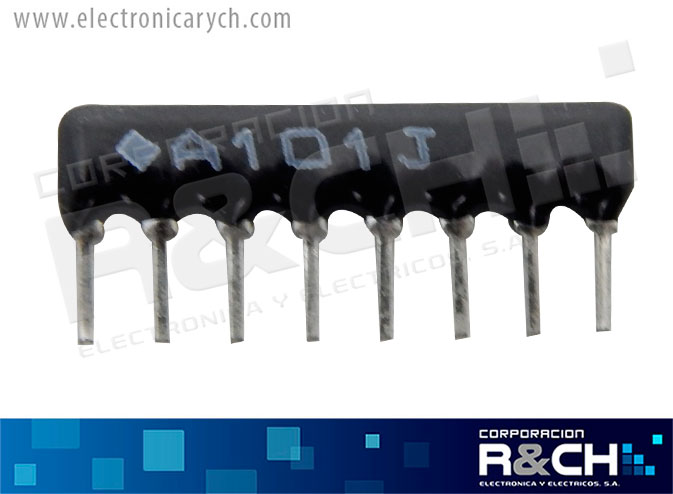 RX-100S resistencia 100 ohm 1/4 watt 8 PIN SIP