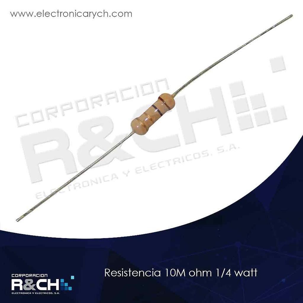 RX-10M/14 resistencia 10M ohm 1/4 watt