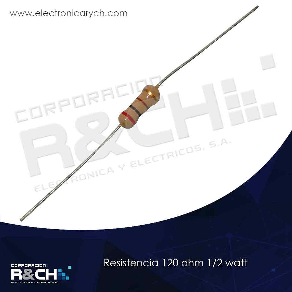 RX-120/12 resistencia 120 ohm 1/2 watt