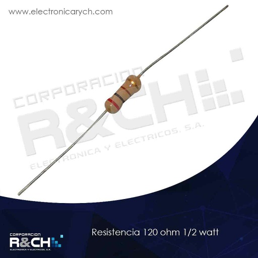 [RX-120/12] RX-120/12 resistencia 120 ohm 1/2 watt
