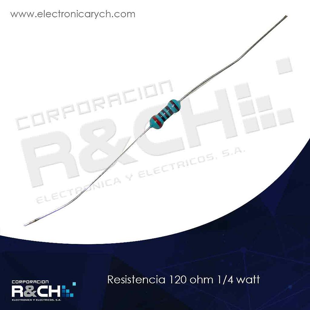 RX-120/14 resistencia 120 ohm 1/4 watt