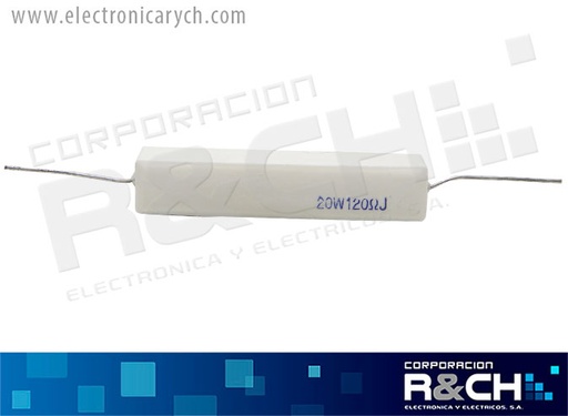 [RX-120/20] RX-120/20 resistencia 120 ohm 20 watt