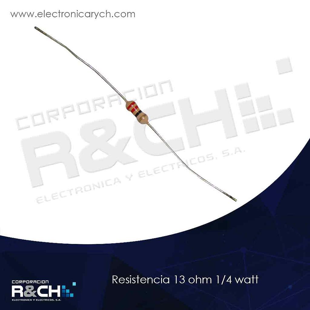 RX-13/14 resistencia 13 ohm 1/4 watt
