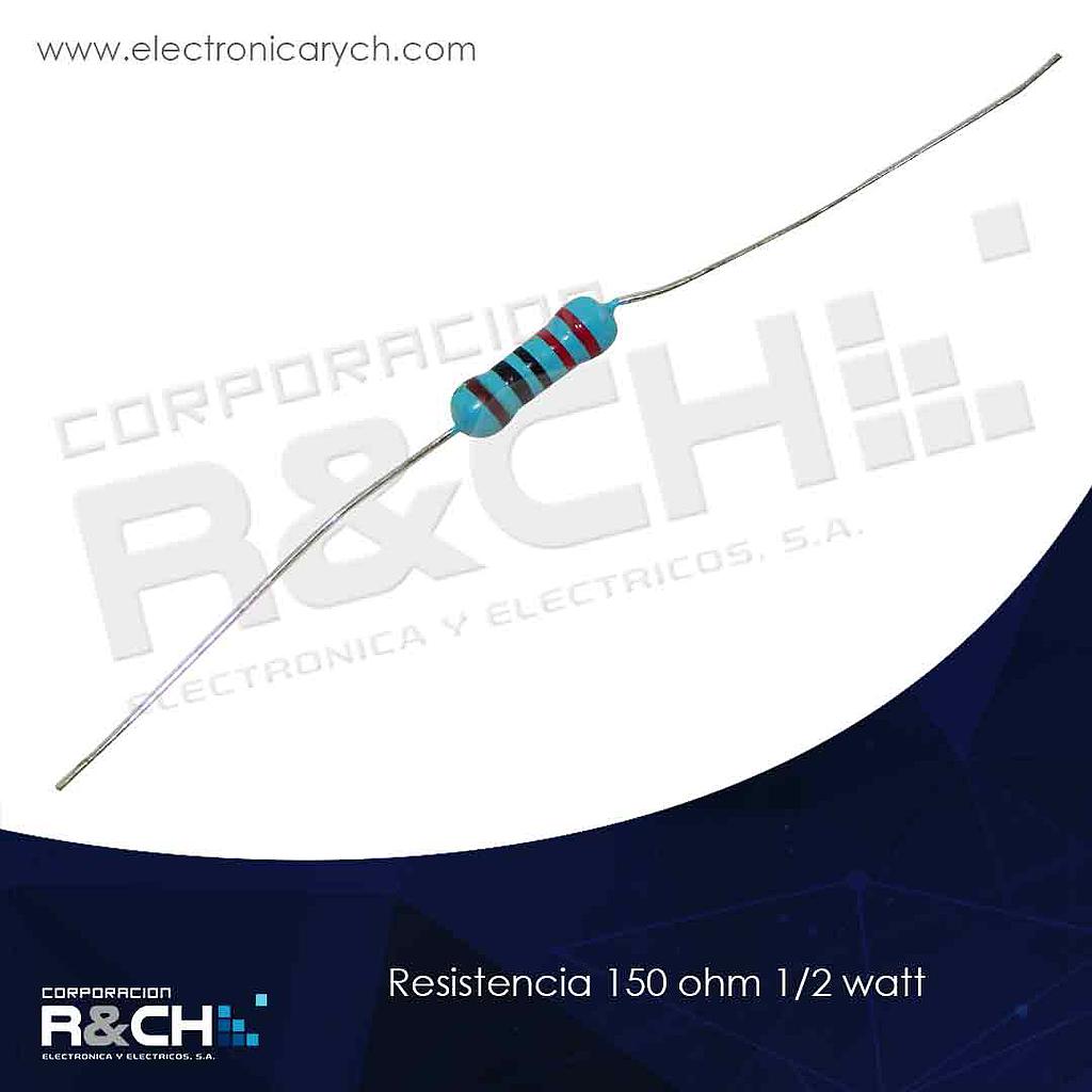 RX-150/12 Resistencia 150 Ohm 1/2 Watt