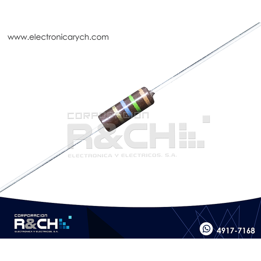 [RX-15M/12] RX-15M/12 resistencia 15M ohm 1/2 watt