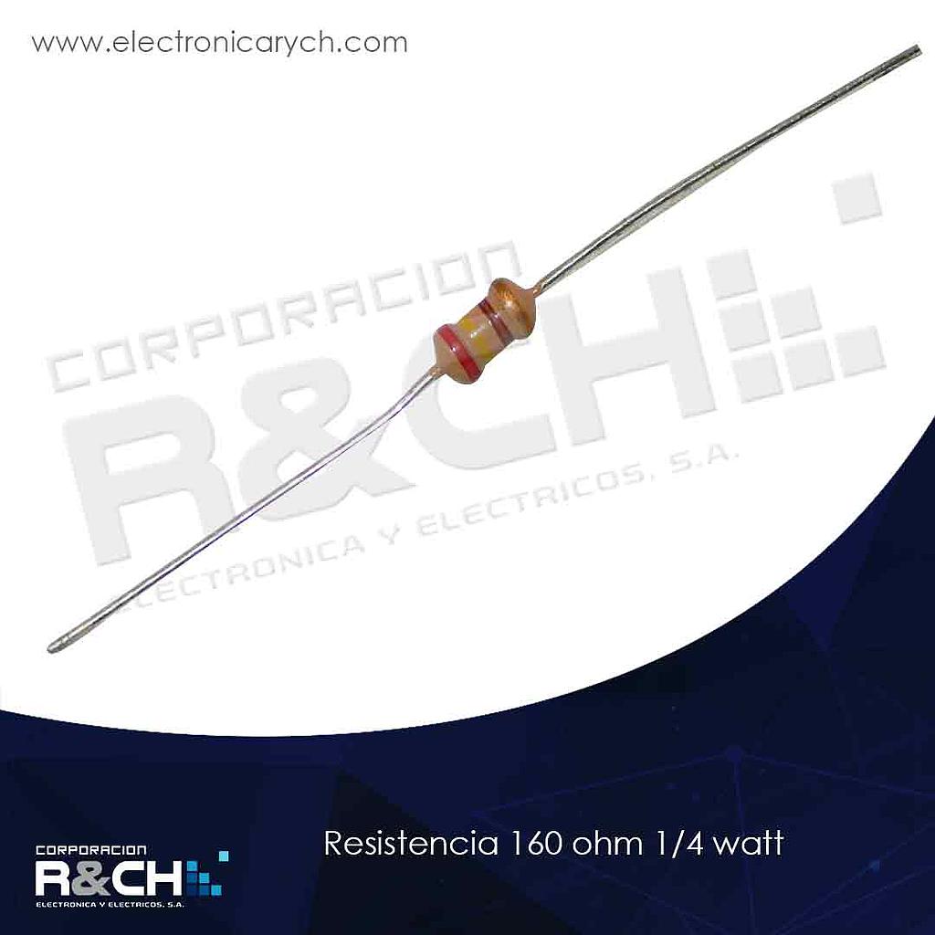 RX-160/14 resistencia 160 ohm 1/4 watt