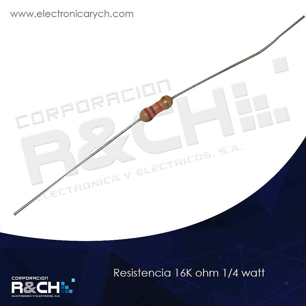 RX-16K/14 resistencia 16K ohm 1/4 watt