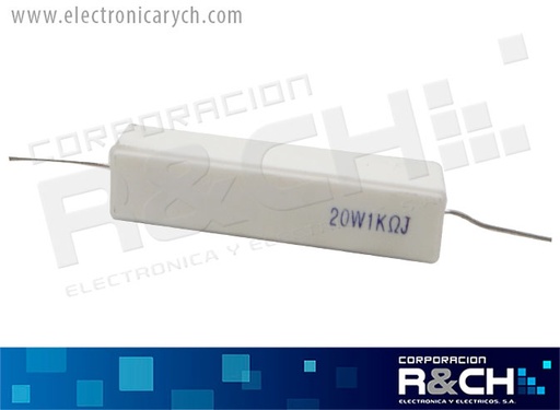 [RX-1K/20] RX-1K/20 resistencia 1k ohm 20 watt