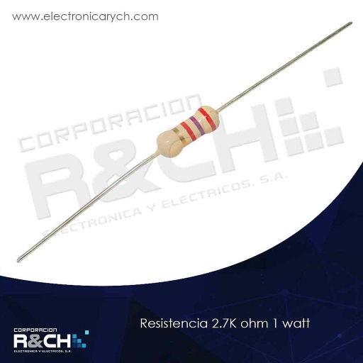 [RX-2.7K/1] RX-2.7K/1 resistencia 2.7K ohm 1 watt