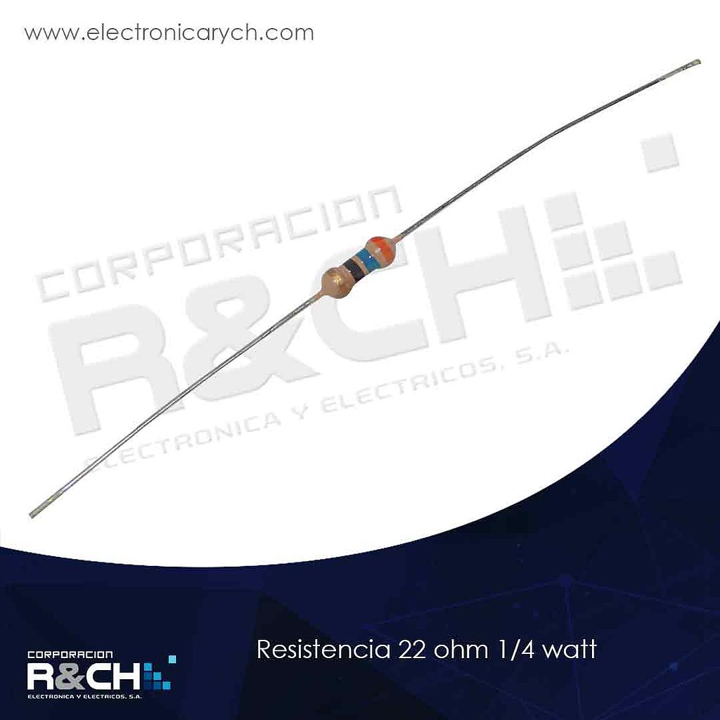 RX-22/14 resistencia 22 ohm 1/4 watt