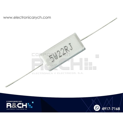 [RX-22/5] RX-22/5 resistencia 22 ohm 5 watt