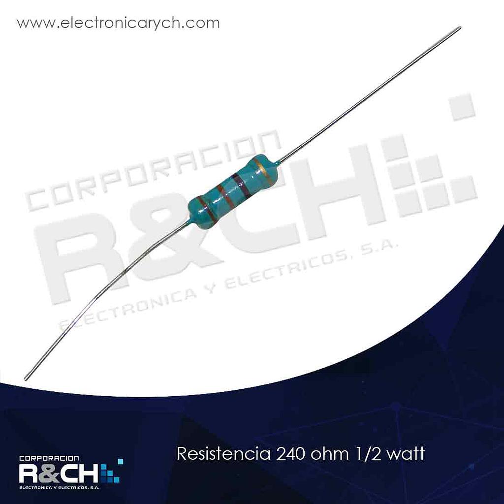 RX-240/12 resistencia 240 ohm 1/2 watt