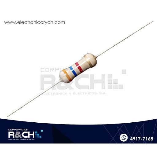 [RX-3.6K/12] RX-3.6K/12 resistencia 3.6K ohm 1/2 watt