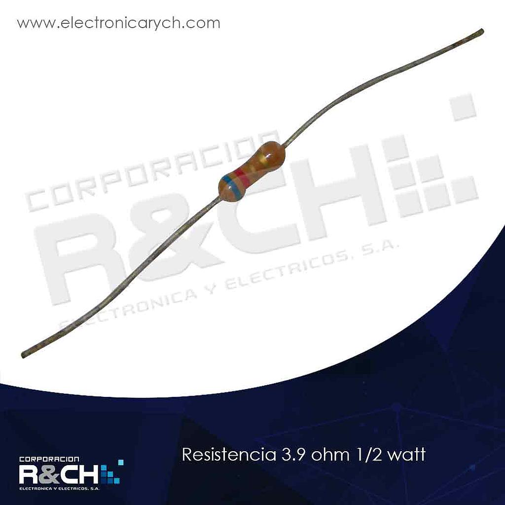 RX-3.9/12 resistencia 3.9 ohm 1/2 watt