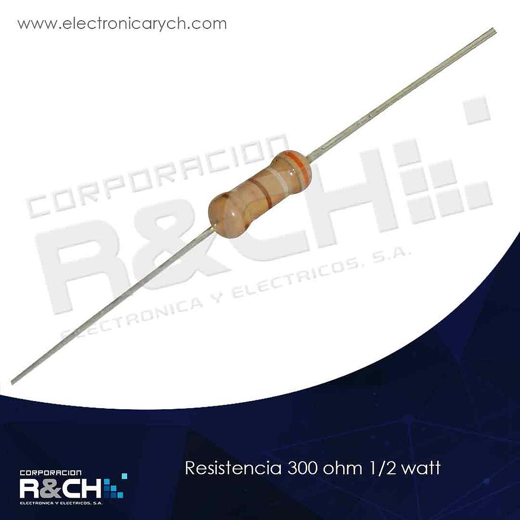 RX-300/12 resistencia 300 ohm 1/2 watt