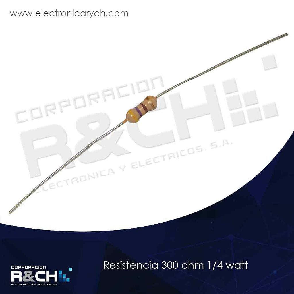 RX-300/14 resistencia 300 ohm 1/4 watt