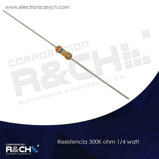 [RX-300K/14] RX-300K/14 resistencia 300K ohm 1/4 watt