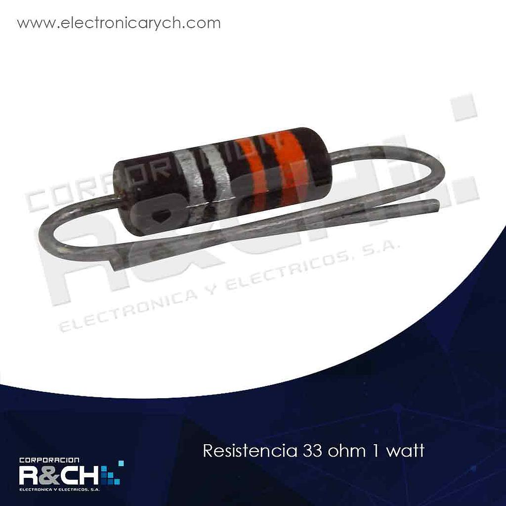 RX-33/1 resistencia 33 ohm 1 watt