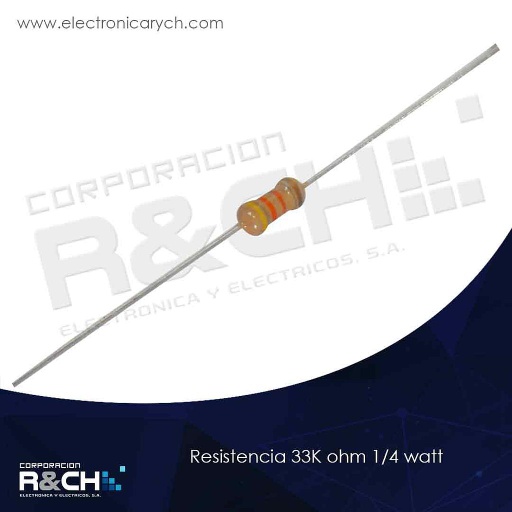 [RX-33K/14] RX-33K/14 resistencia 33K ohm 1/4 watt