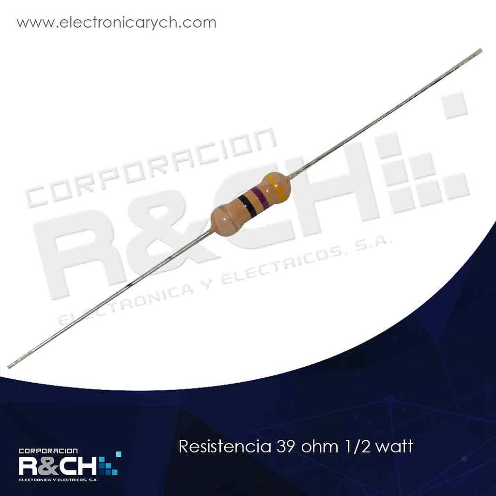 RX-39/12 resistencia 39 ohm 1/2 watt