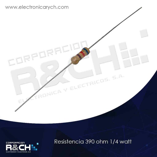 [RX-390/14] RX-390/14 resistencia 390 ohm 1/4 watt