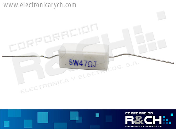 RX-47/5 resistencia 47 ohm 5 watt