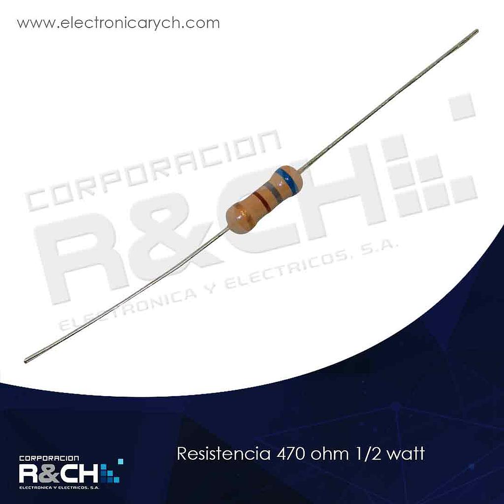 RX-470/12 resistencia 470 ohm 1/2 watt