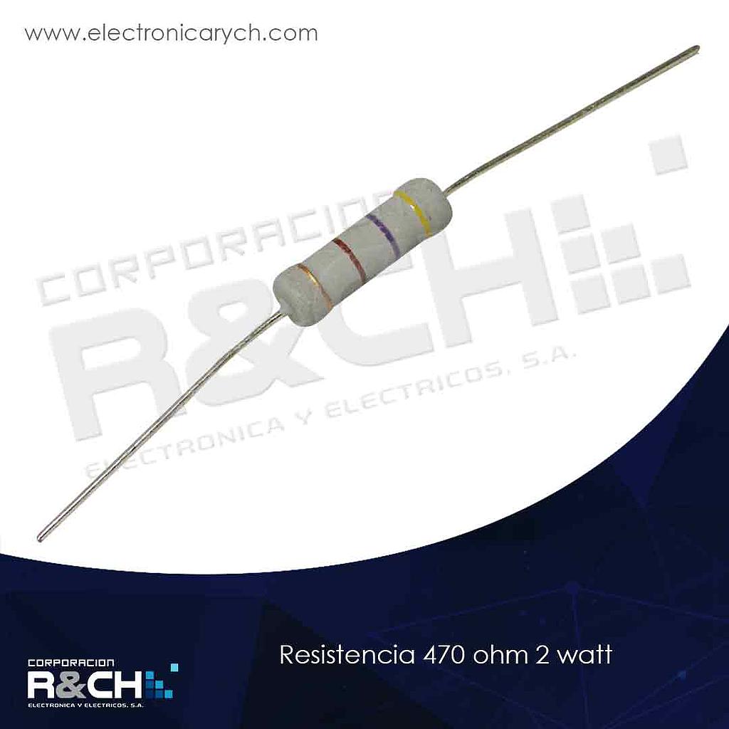 RX-470/2 resistencia 470 ohm 2 watt