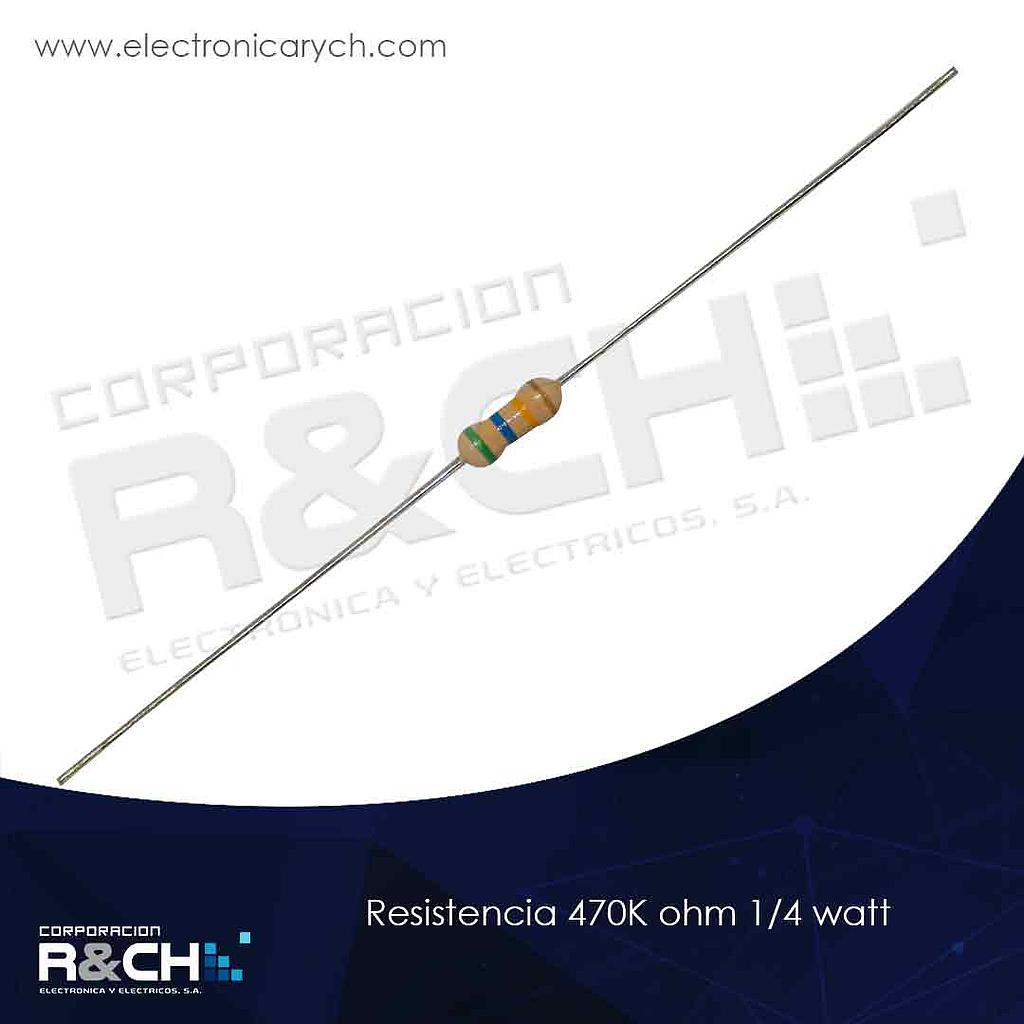 RX-470K/14 resistencia 470K ohm 1/4 watt