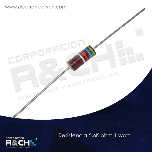 [RX-5.6K/1] RX-5.6K/1 resistencia 5.6K ohm 1 watt