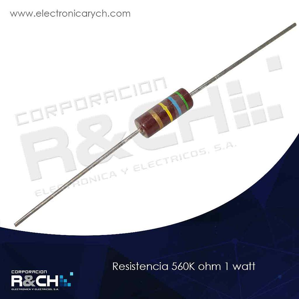 RX-560K/1 resistencia 560K ohm 1 watt