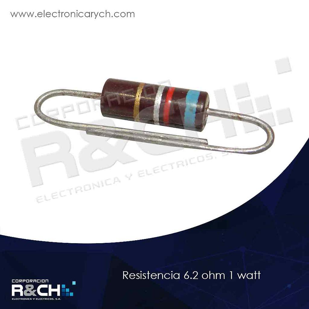 RX-6.2/1 resistencia 6.2 ohm 1 watt
