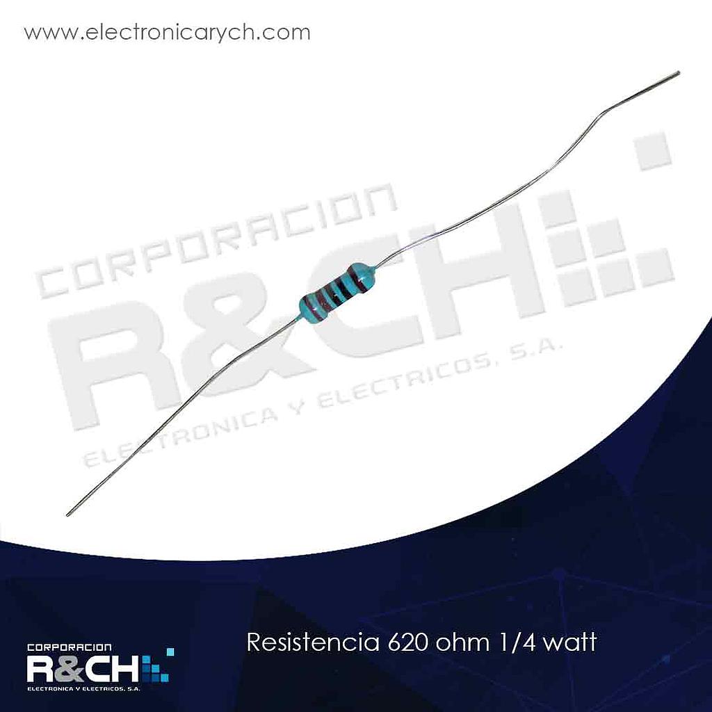 RX-620/14 resistencia 620 ohm 1/4 watt