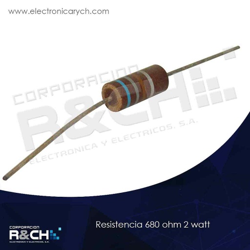 [RX-680/2] RX-680/2 resistencia 680 ohm 2 watt