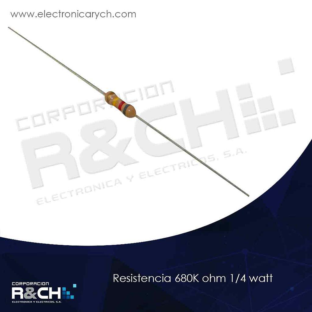 RX-680K/14 resistencia 680K ohm 1/4 watt