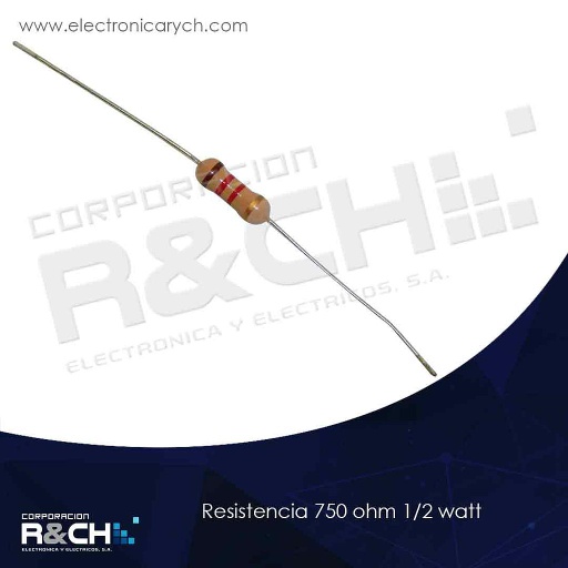 [RX-750/12] RX-750/12 resistencia 750 ohm 1/2 watt