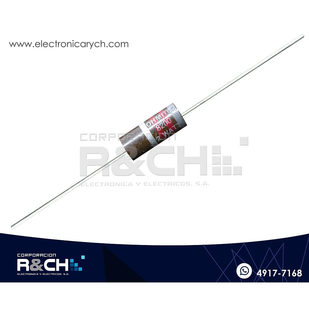 RX-8.2K/2W resistencia 8.2K ohm 2 watt