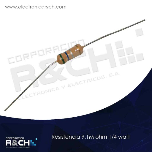 [RX-9.1M/14] RX-9.1M/14 resistencia 9.1M ohm 1/4 watt