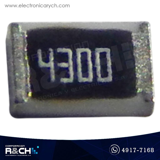 [R0805-430] R0805-430 Resistencia 430 ohm 1/8W SMD