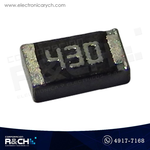[R0805-43] R0805-43 Resistencia 43 ohm 1/8W SMD