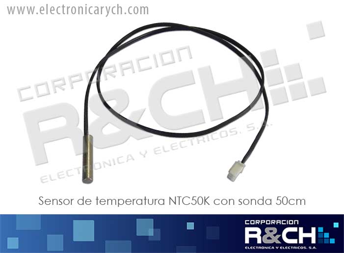 NTC50K sensor de temperatura NTC50K con sonda 50cm