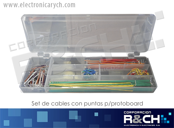SET108 set de cables con puntas p/protoboard