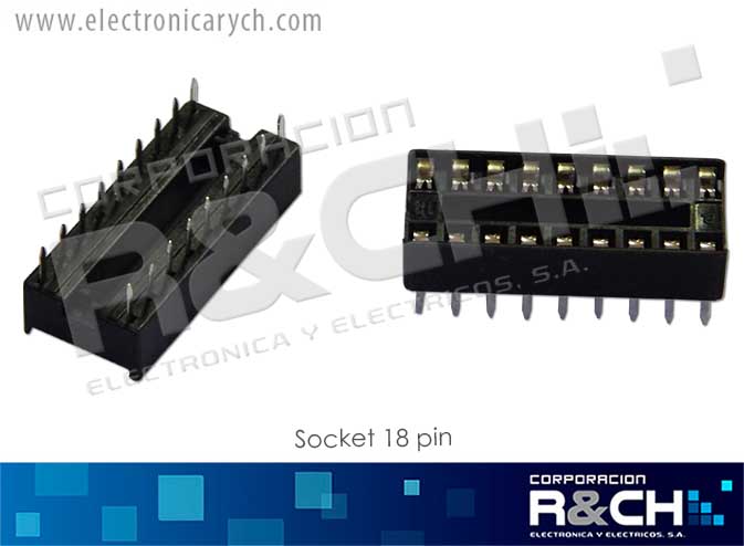 SK-18P socket 18 pin