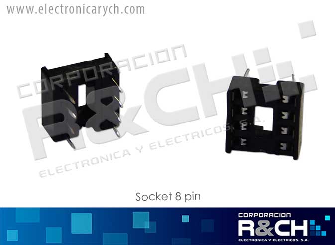 SK-8P socket 8 pin | Electronica R&CH
